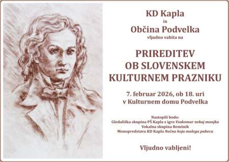 Prireditev ob slovenskem kulturnem prazniku